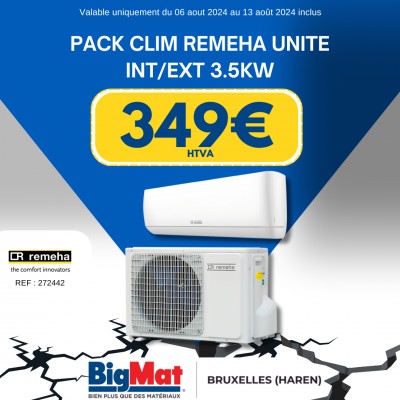 PACK CLIM REMEHA UNITE INT/EXT 3.5KW